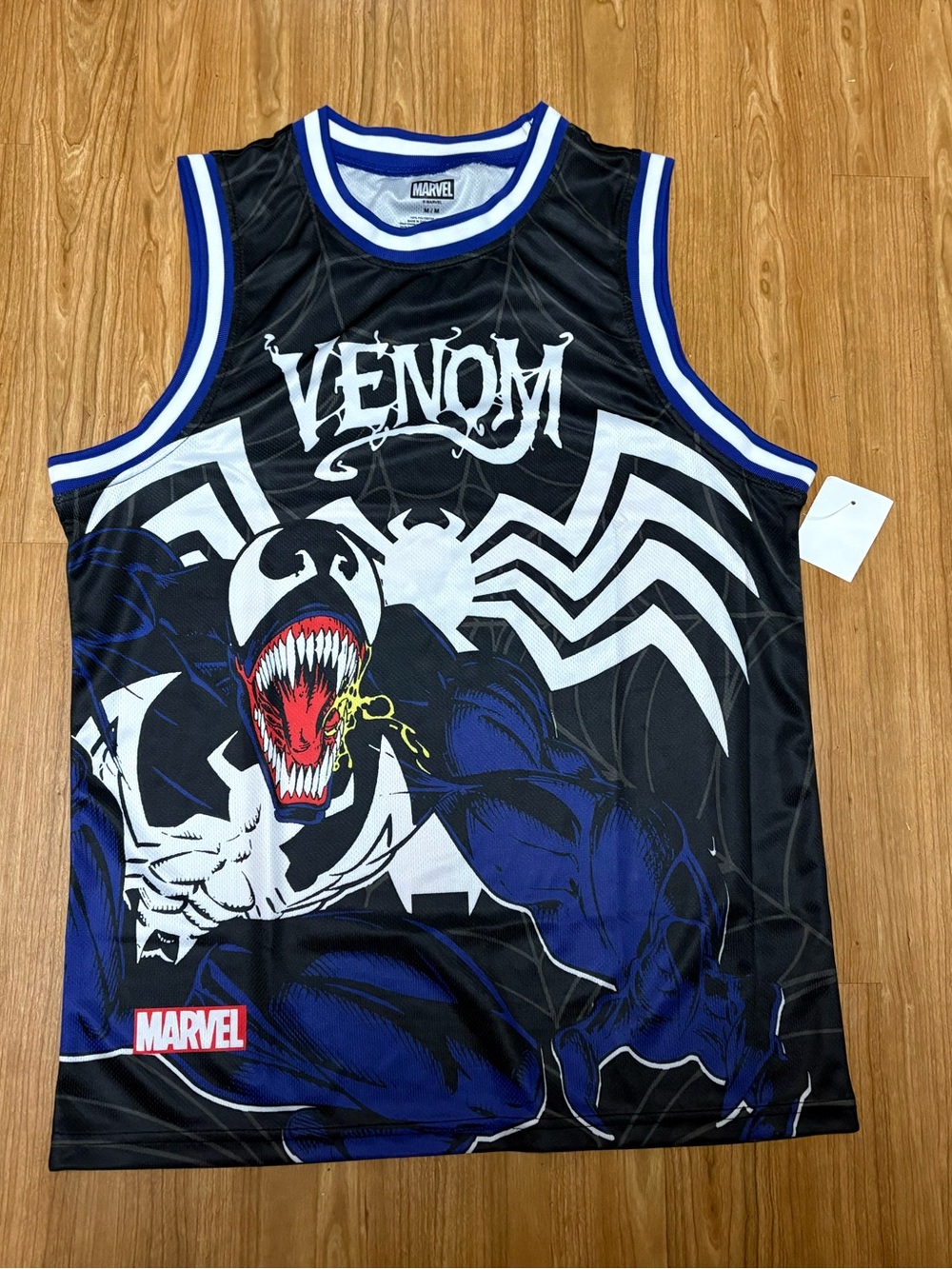 NWT Rare Venom Jersey Mens Medium Marvel Comics Basketball Lethal Protector